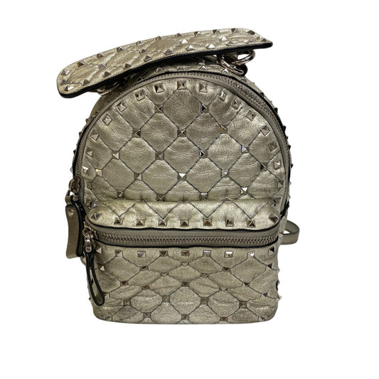 VALENTINO Backpack leather Silver