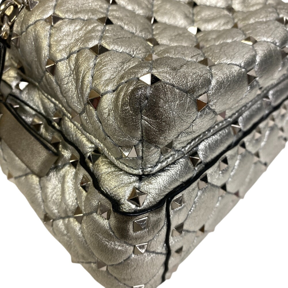 VALENTINO Backpack leather Silver