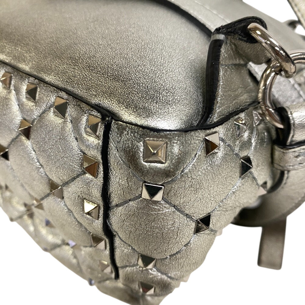 VALENTINO Backpack leather Silver
