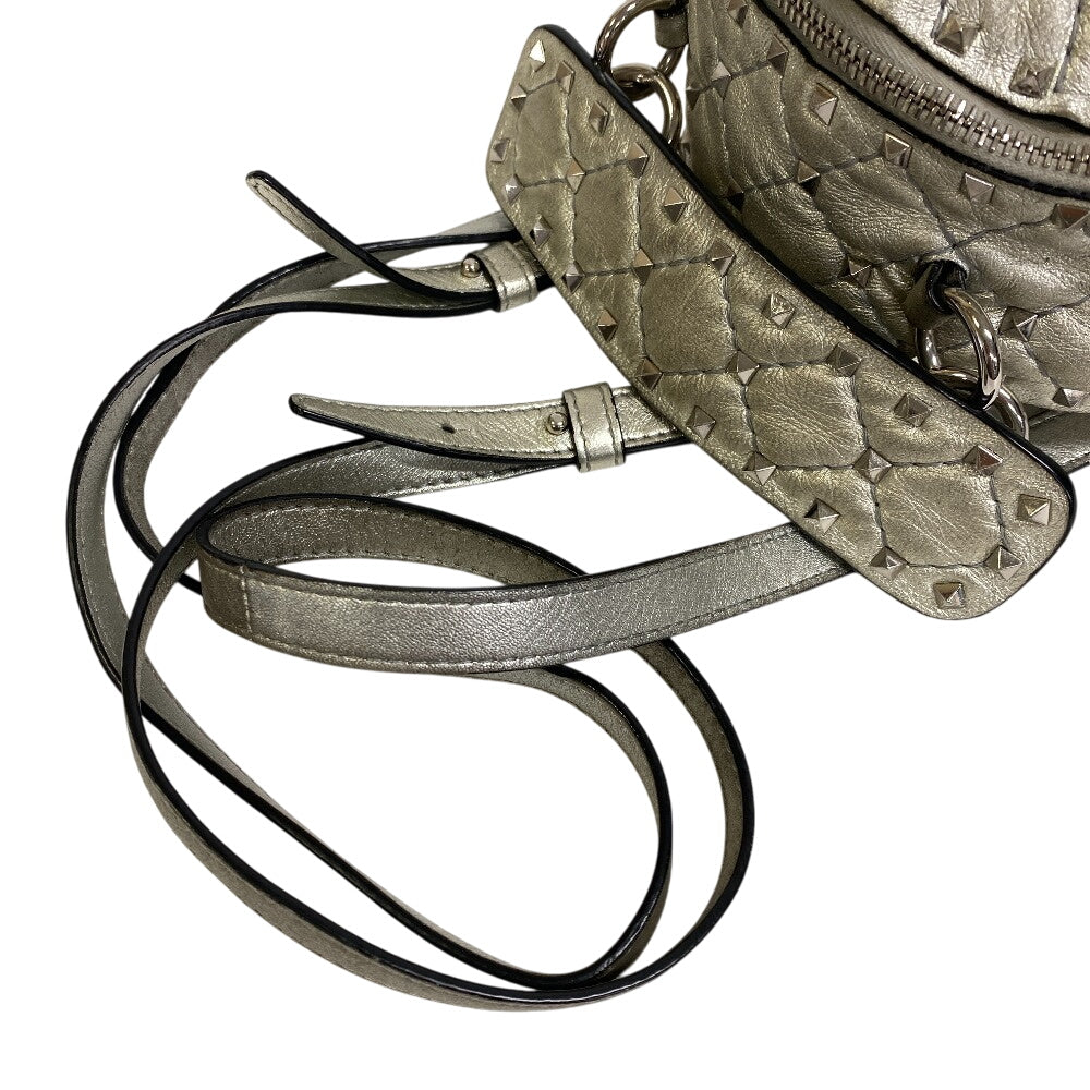 VALENTINO Backpack leather Silver