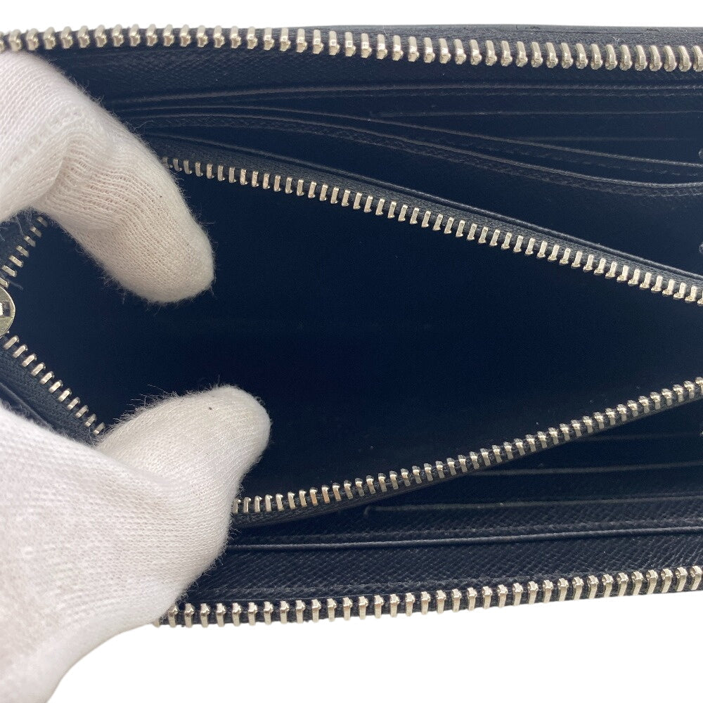 LOUIS VUITTON Long Wallet Purse M61857 Epi black Zippy wallet