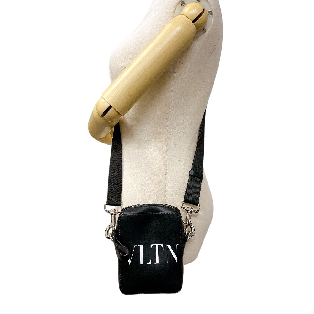 VALENTINO Shoulder Bag 5Y2B0943 Leather, Canvas black VLTN logo