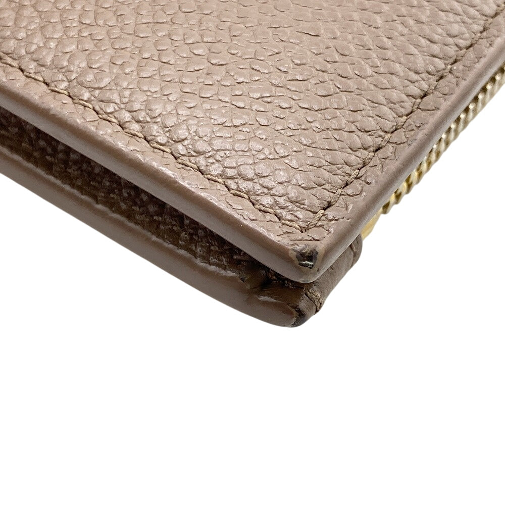SAINT LAURENT Bifold Wallet leather Brown type