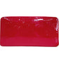 LOUIS VUITTON Long Wallet Purse M90346 Monogram Vernis pink Monogram Vernis Zippy wallet