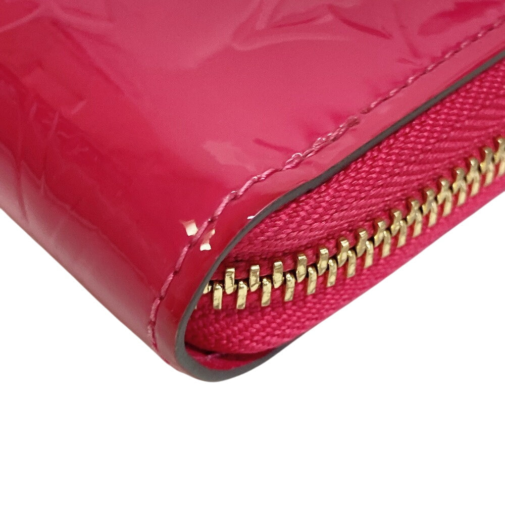 LOUIS VUITTON Long Wallet Purse M90346 Monogram Vernis pink Monogram Vernis Zippy wallet