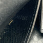 LOUIS VUITTON Coin case M30598 Taiga, Leather black Taiga Coin purse