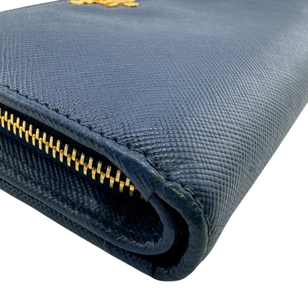 PRADA Bifold Wallet 1ML225 leather blue
