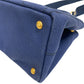 PRADA Handbag 1BG439 canvas Navy Canapa S