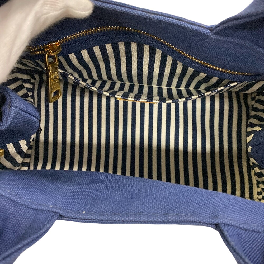 PRADA Handbag 1BG439 canvas Navy Canapa S