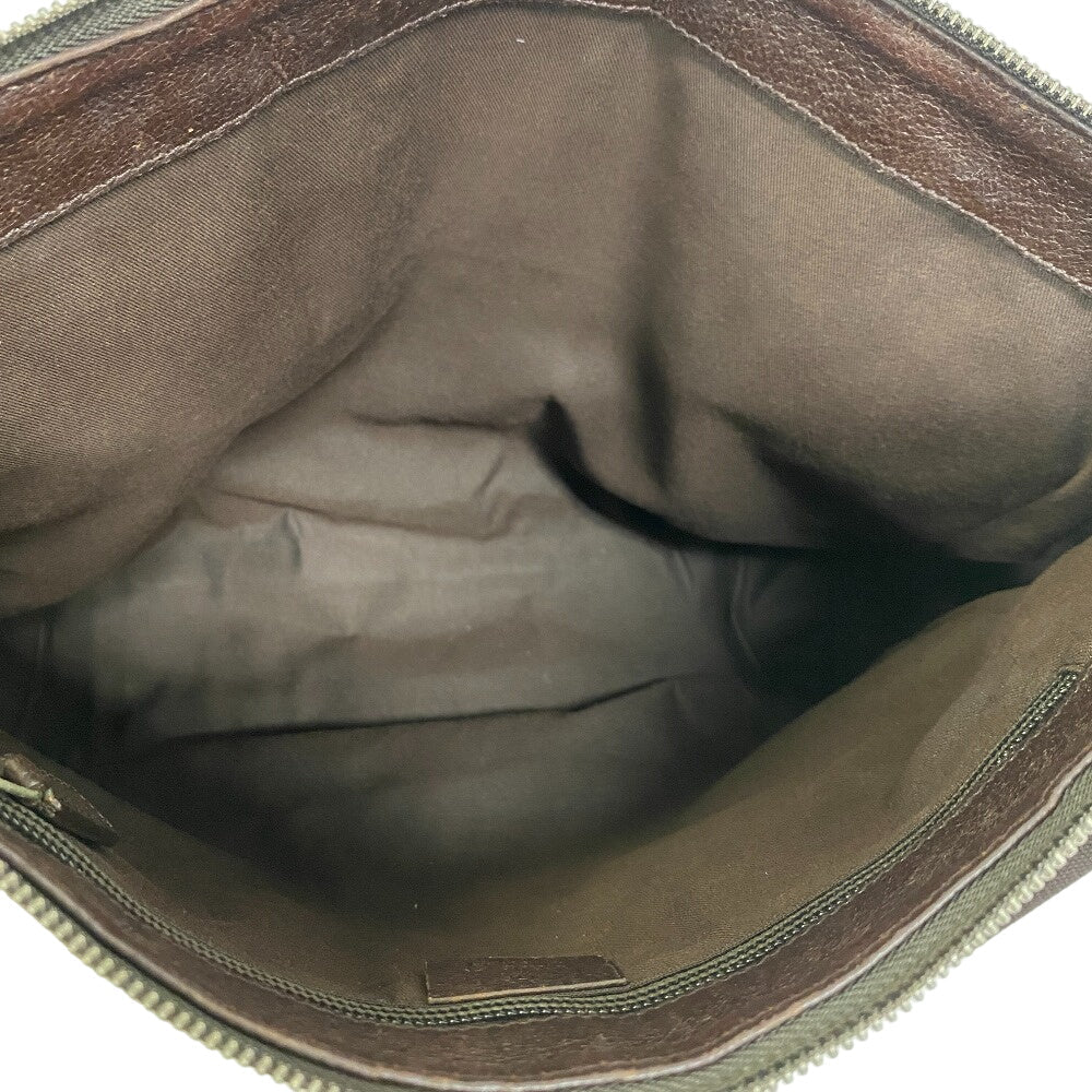GUCCI Shoulder Bag 110054 PVC coated canvas Brown GG canvas