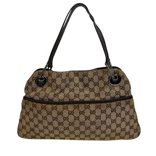 GUCCI Shoulder Bag 121023 GG canvas beige