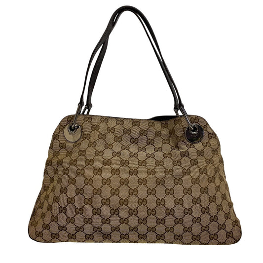 GUCCI Shoulder Bag 121023 GG canvas beige