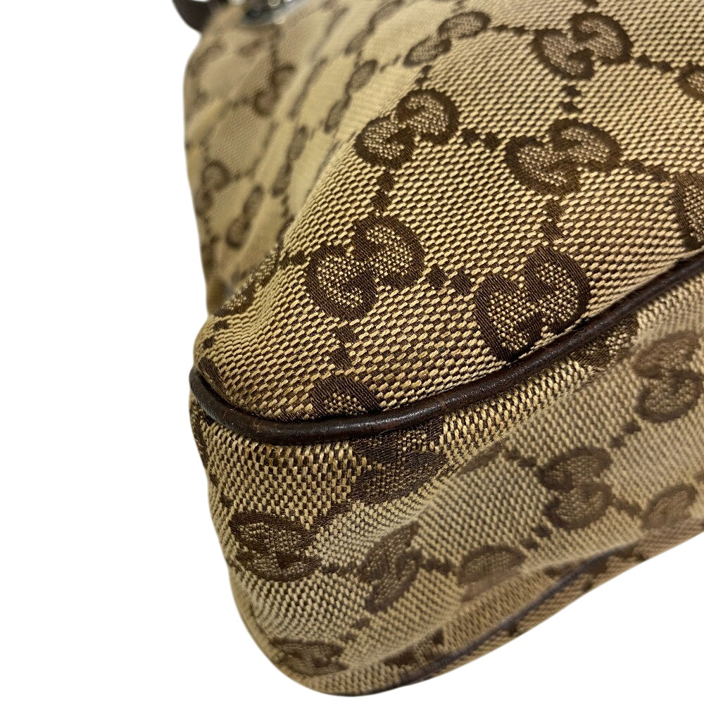 GUCCI Shoulder Bag 121023 GG canvas beige