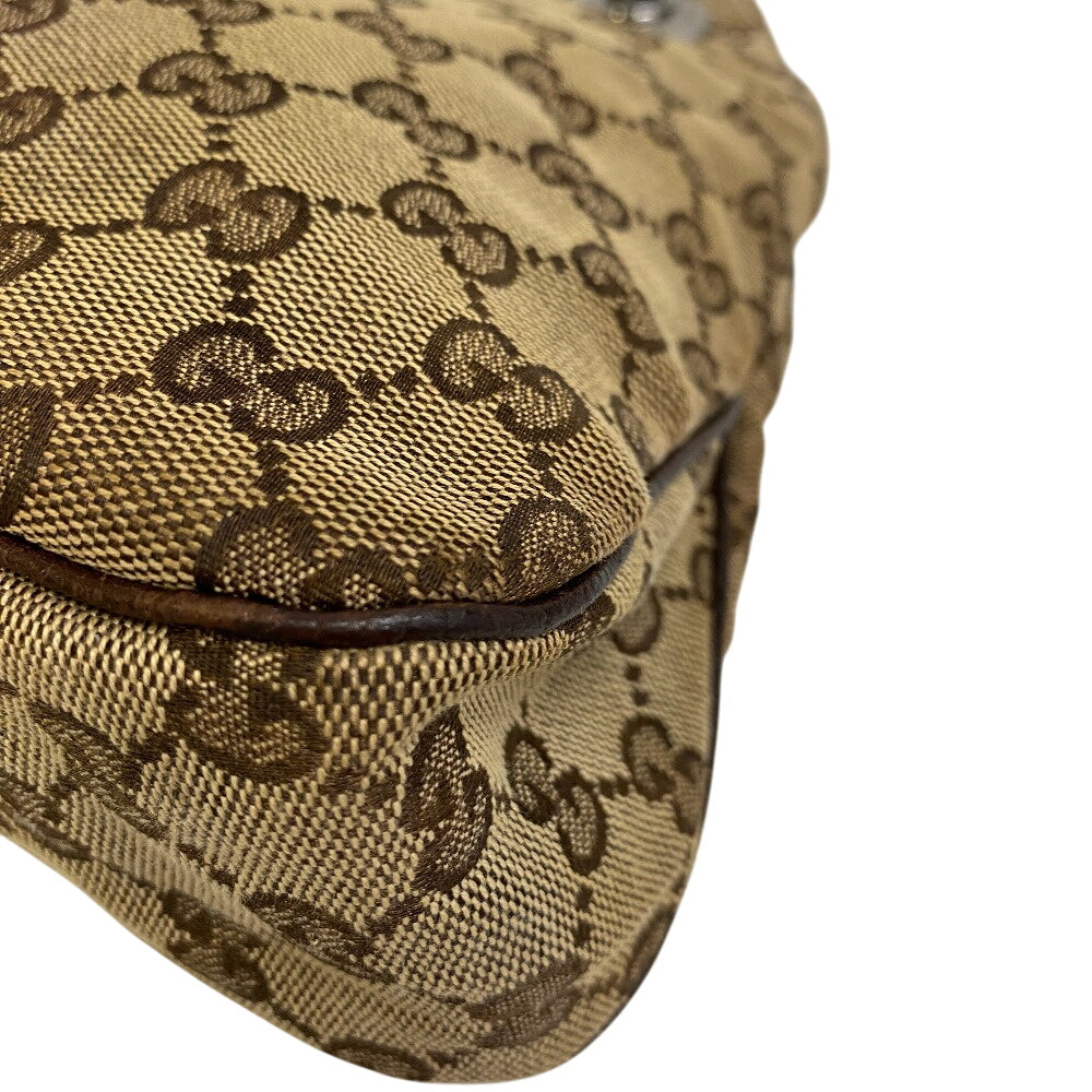GUCCI Shoulder Bag 121023 GG canvas beige