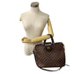 LOUIS VUITTON Handbag N41177 Leather, Cloth Brown Damier Hippopotamus roseberry