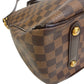 LOUIS VUITTON Handbag N41177 Leather, Cloth Brown Damier Hippopotamus roseberry