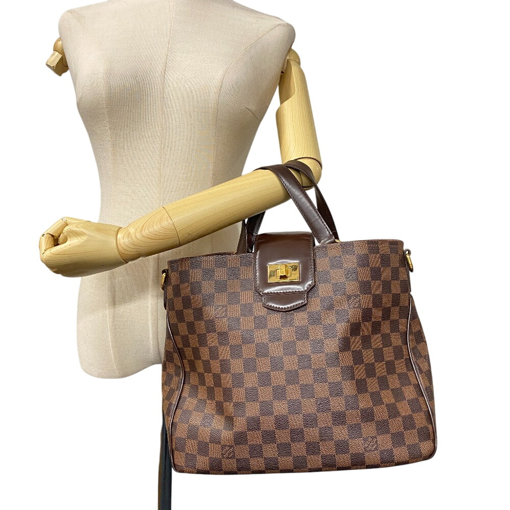 LOUIS VUITTON Handbag N41177 leather Brown Damier Hippo Roseberry