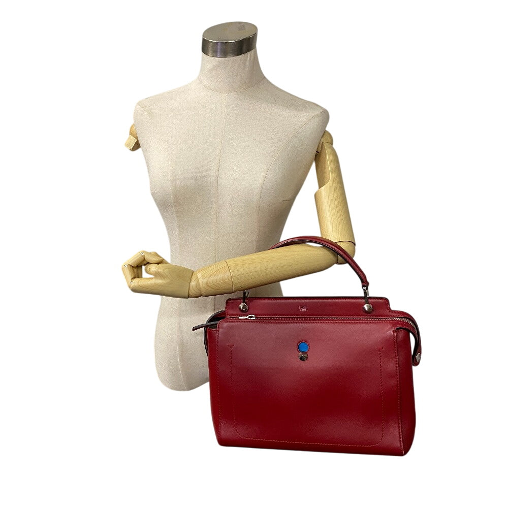 FENDI Shoulder Bag leather Red Dot com