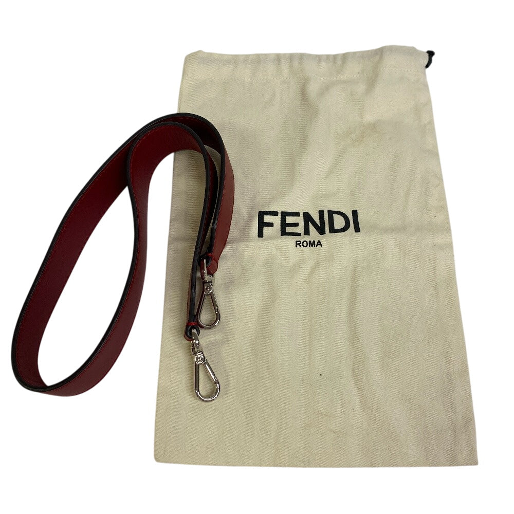 FENDI Shoulder Bag leather Red Dot com
