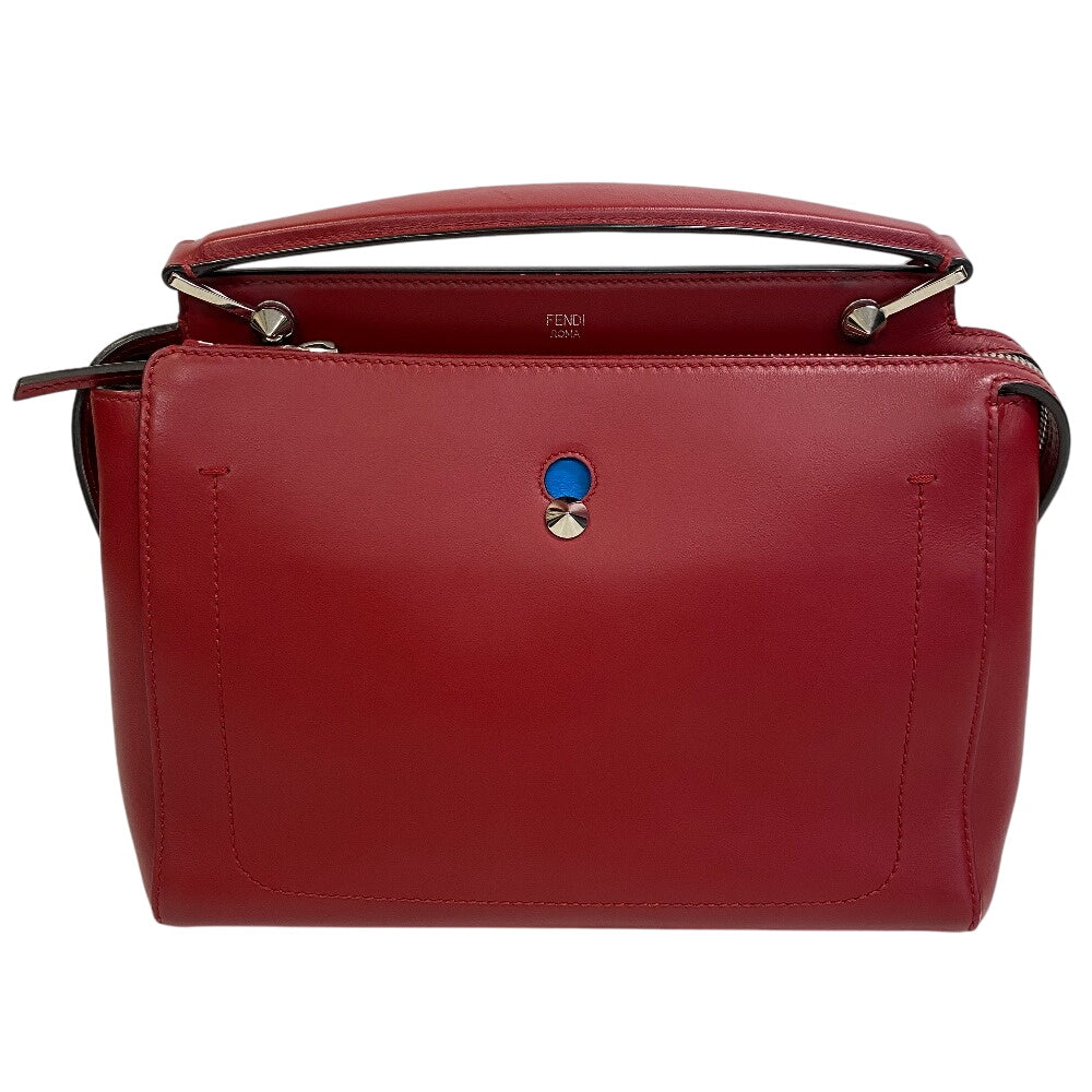 FENDI Shoulder Bag leather Red Dot com