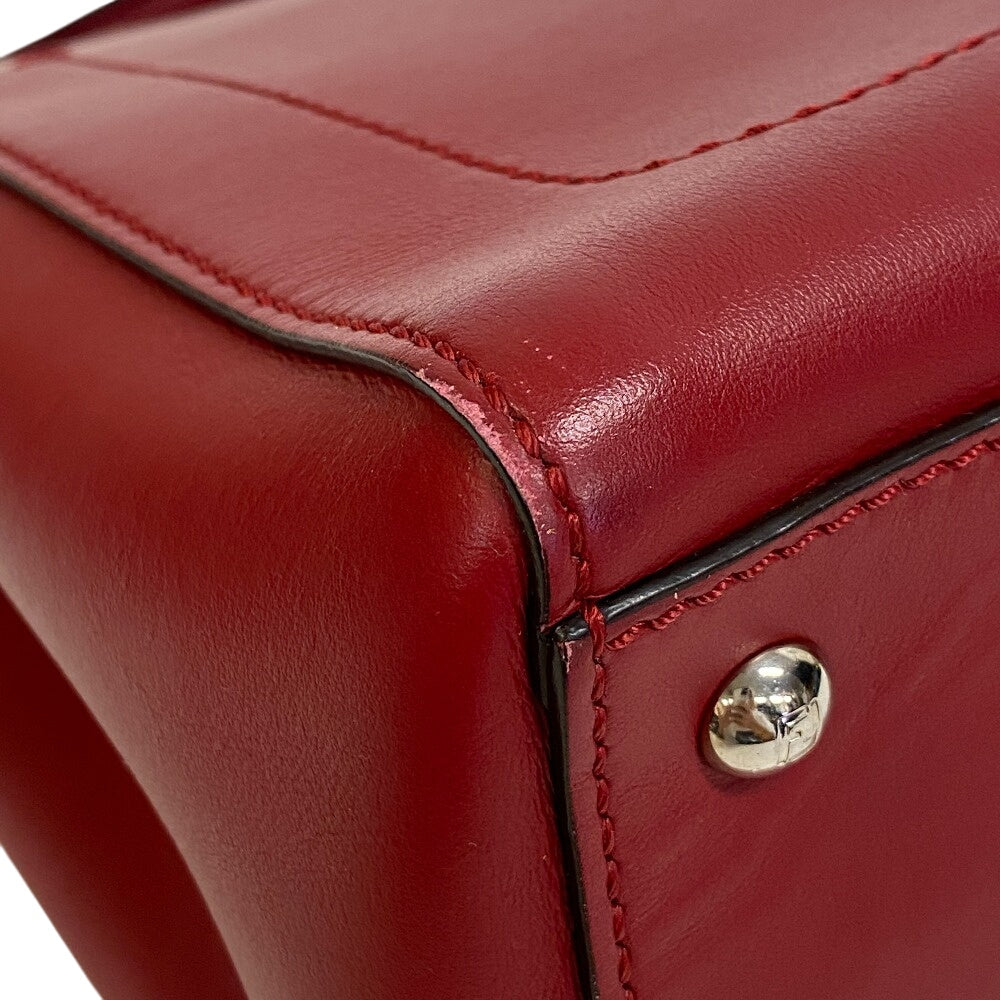 FENDI Shoulder Bag leather Red Dot com