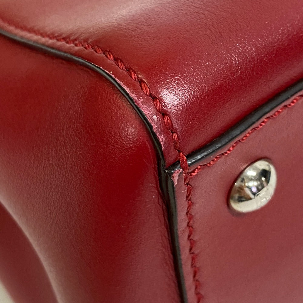 FENDI Shoulder Bag leather Red Dot com