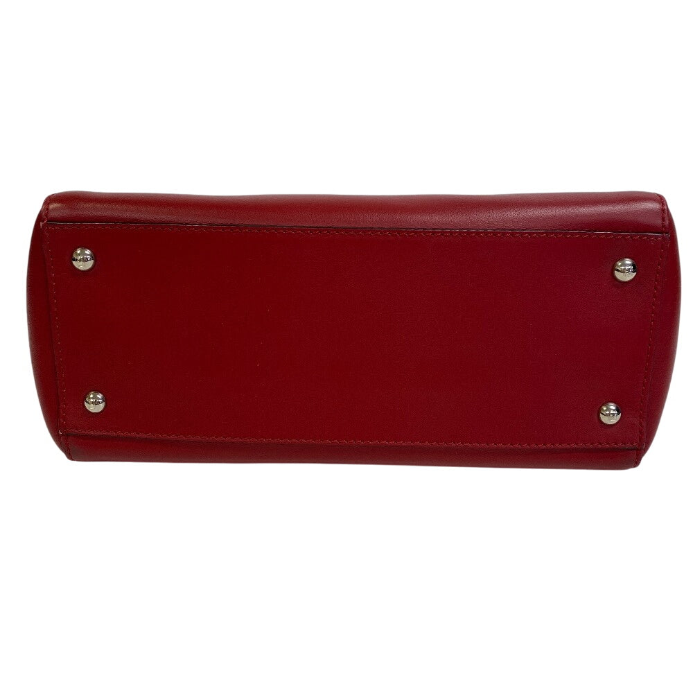 FENDI Shoulder Bag leather Red Dot com