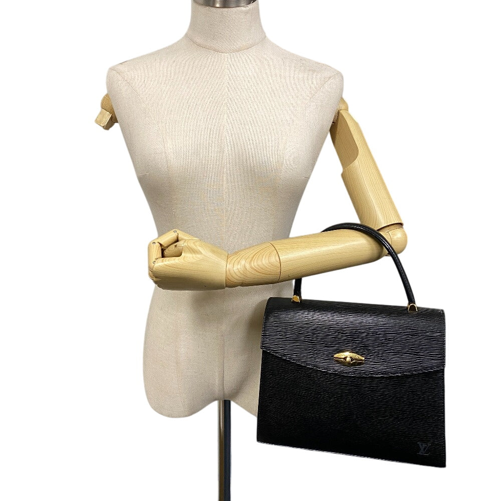 LOUIS VUITTON Handbag M52372 black Epi Malesherbes