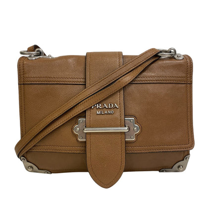 PRADA Shoulder Bag 1BD095 leather Brown