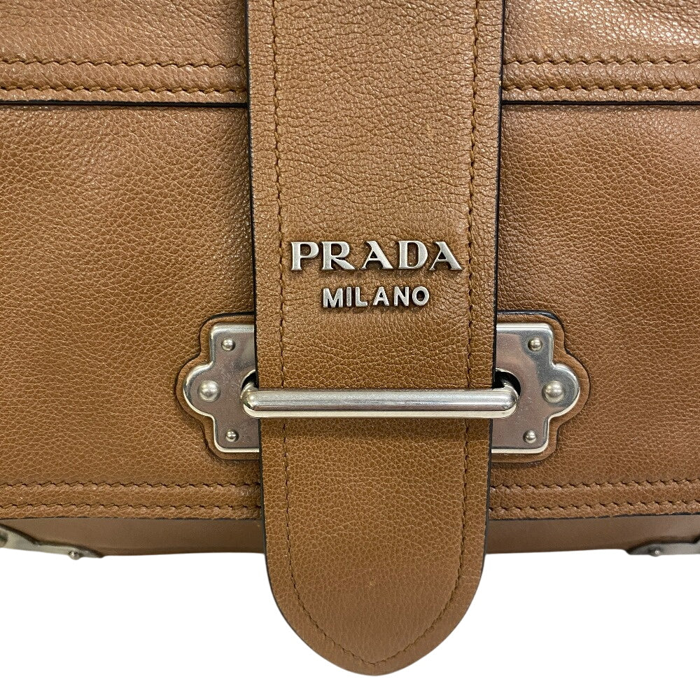 PRADA Shoulder Bag 1BD095 leather Brown