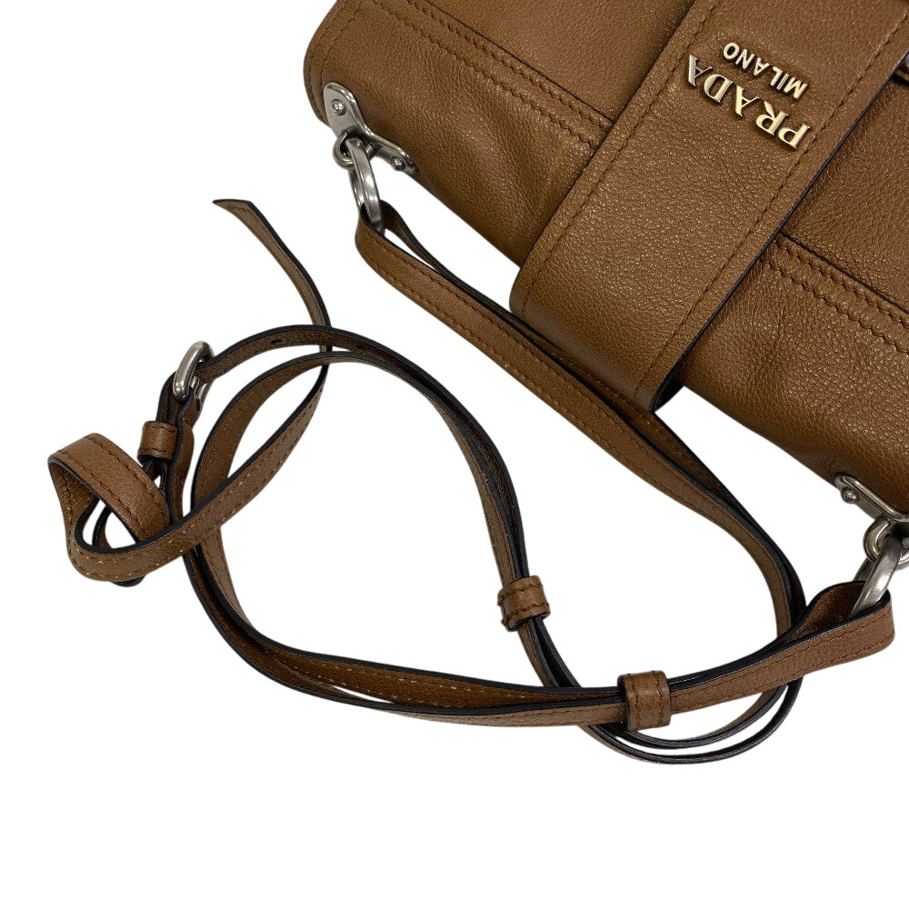 PRADA Shoulder Bag 1BD095 leather Brown