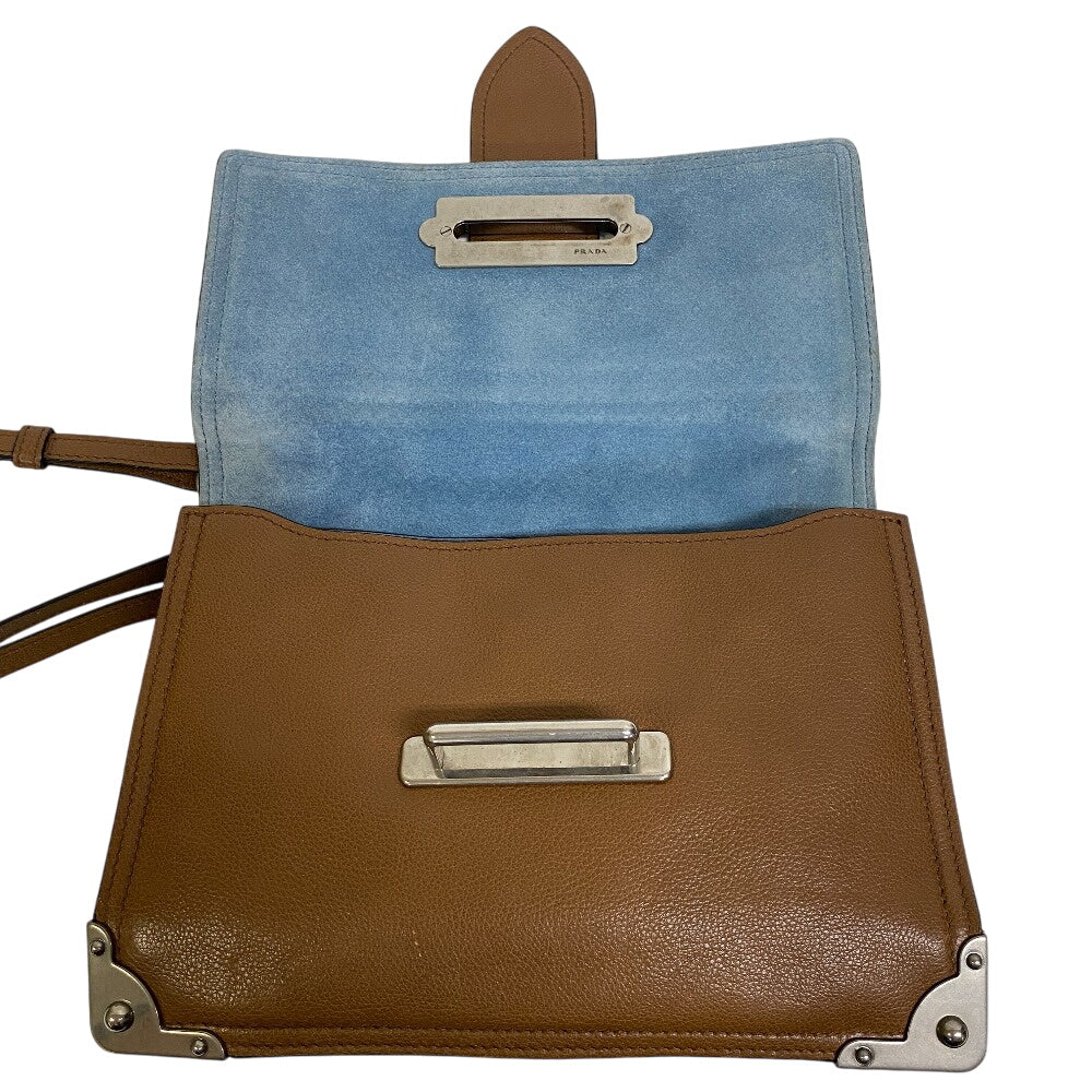 PRADA Shoulder Bag 1BD095 leather Brown