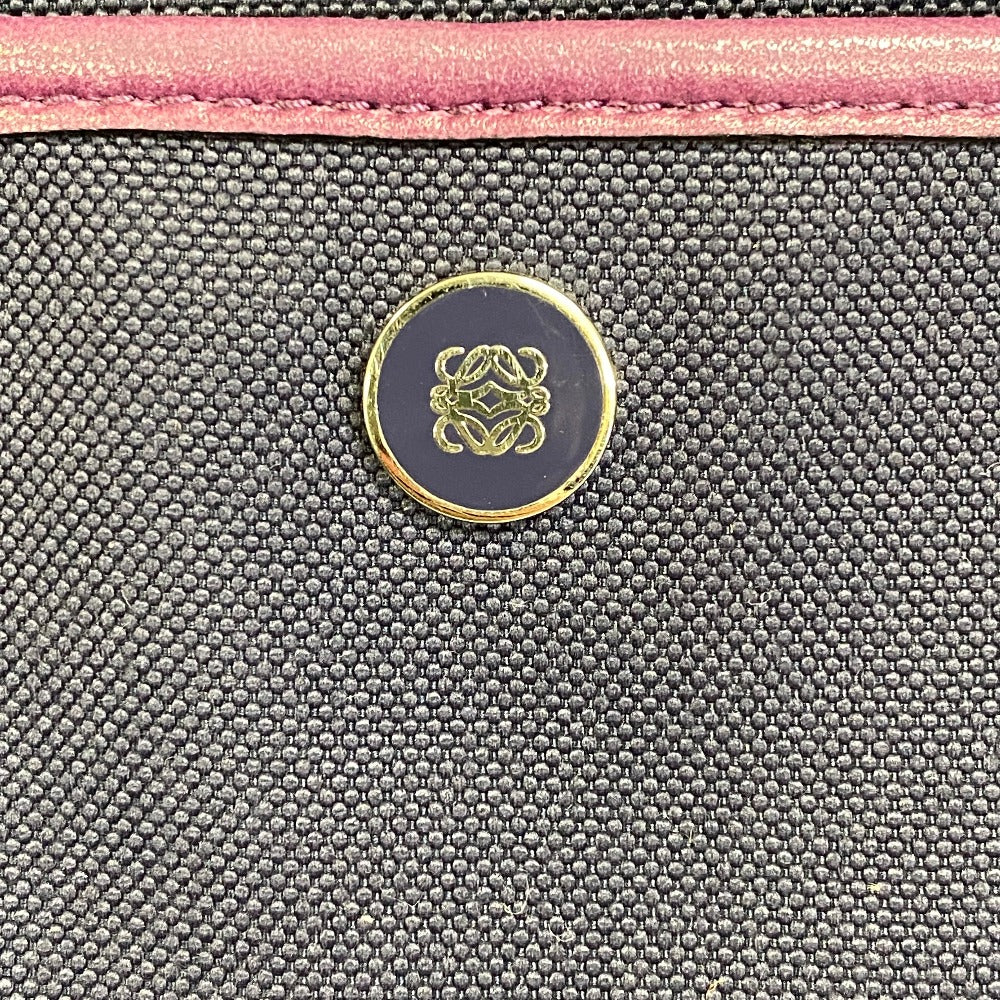 LOEWE Shoulder Bag canvas purple anagram