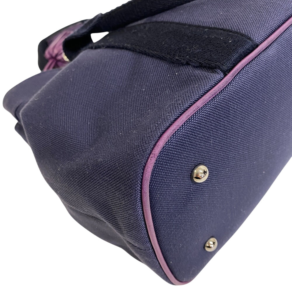 LOEWE Shoulder Bag canvas purple anagram