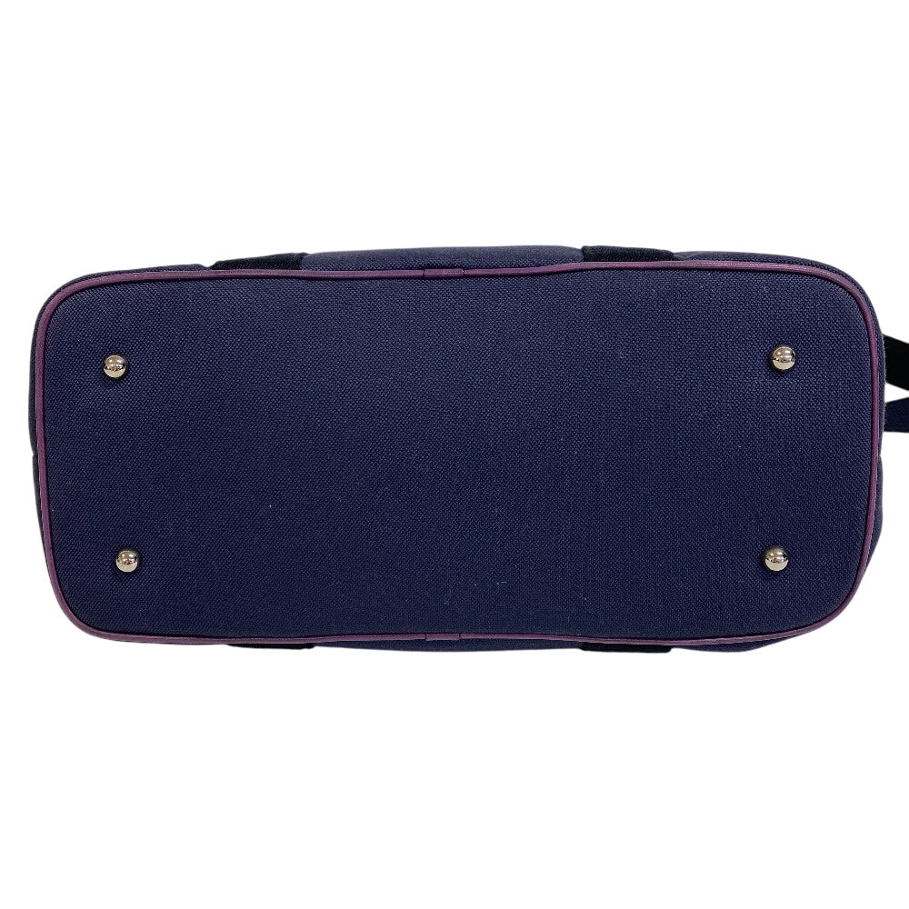 LOEWE Shoulder Bag canvas purple anagram