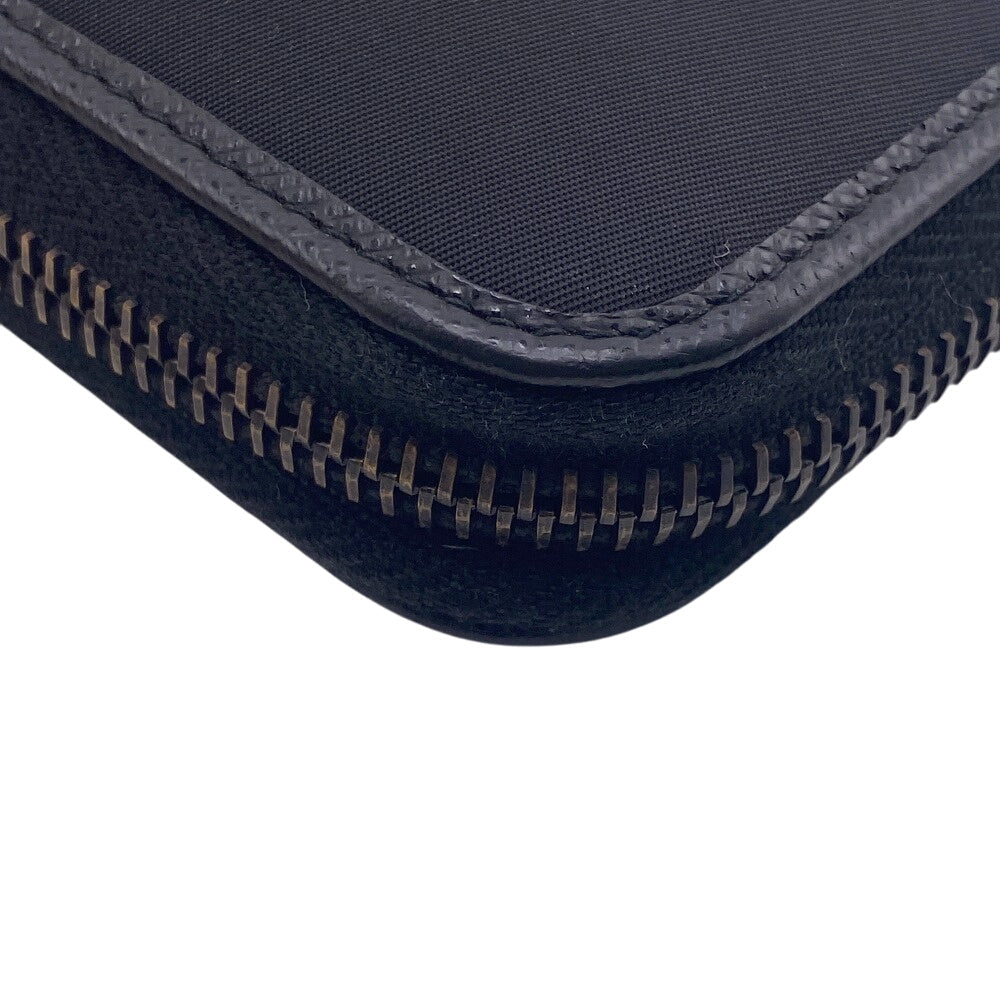 PRADA Long Wallet Purse 2ML317 Nylon black