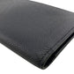 LOUIS VUITTON Long Wallet Purse leather black Taiga Portefeuille Ron