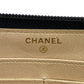 CHANEL Long Wallet Purse lambskin black Camelia