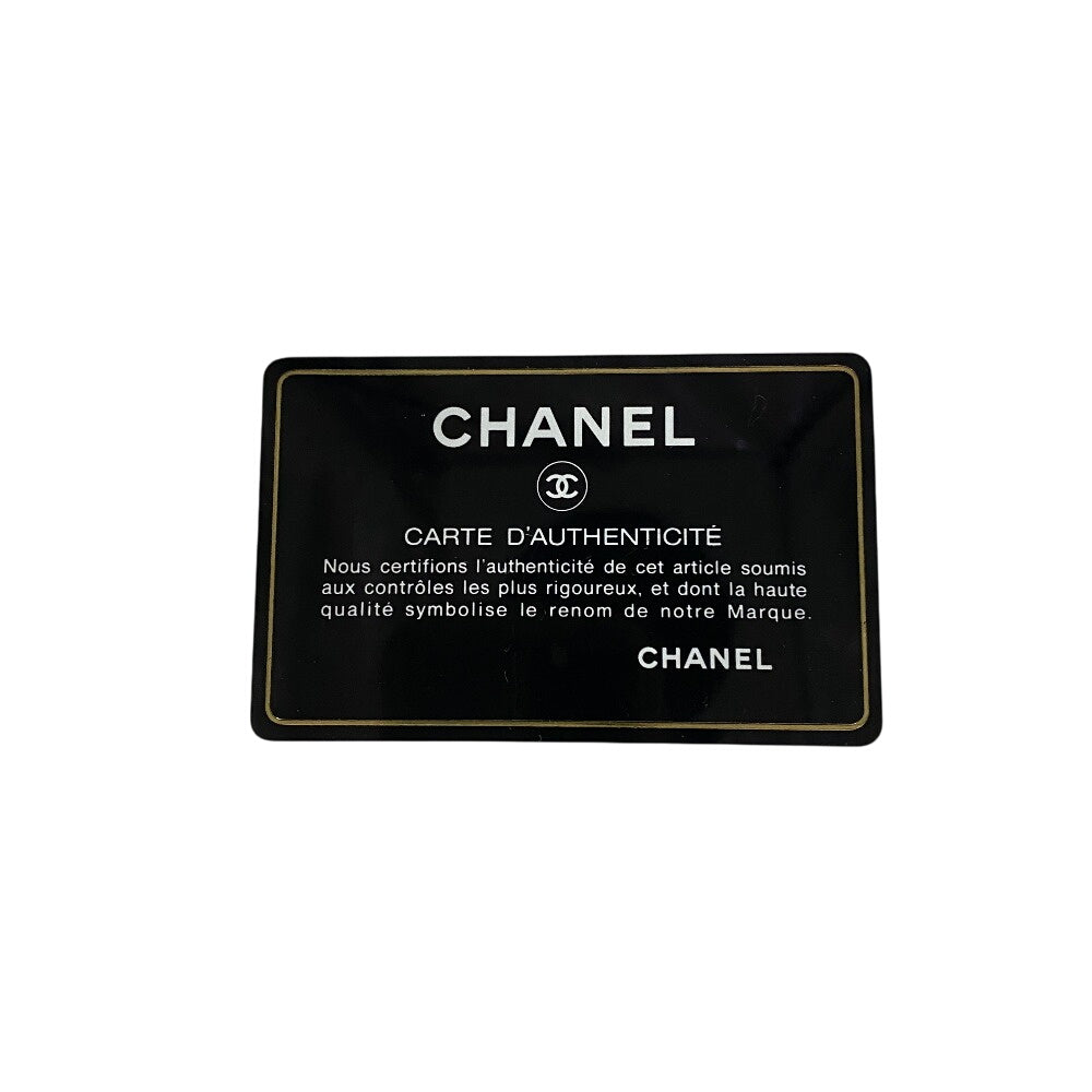 CHANEL Long Wallet Purse lambskin black Camelia
