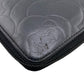CHANEL Long Wallet Purse lambskin black Camelia