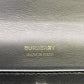 BURBERRY Long Wallet Purse leather black TB Roller