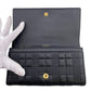 BURBERRY Long Wallet Purse leather black TB Roller