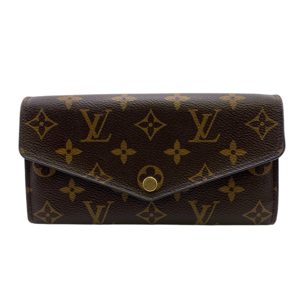 LOUIS VUITTON Long Wallet Purse M62235 Monogram Brown Portefeuille Sara