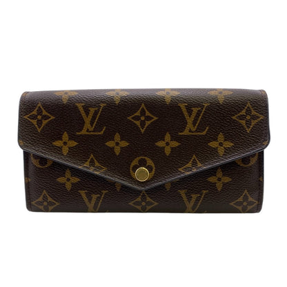 LOUIS VUITTON Long Wallet Purse M62235 Monogram Brown Portefeuille Sara
