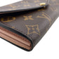 LOUIS VUITTON Long Wallet Purse M62235 Monogram Brown Portefeuille Sara