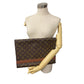 LOUIS VUITTON Clutch bag M51801 leather Brown Monogram Porto envelope