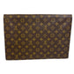 LOUIS VUITTON Clutch bag M51801 leather Brown Monogram Porto envelope