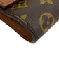 LOUIS VUITTON Clutch bag M51801 leather Brown Monogram Porto envelope