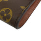 LOUIS VUITTON Clutch bag M51801 leather Brown Monogram Porto envelope