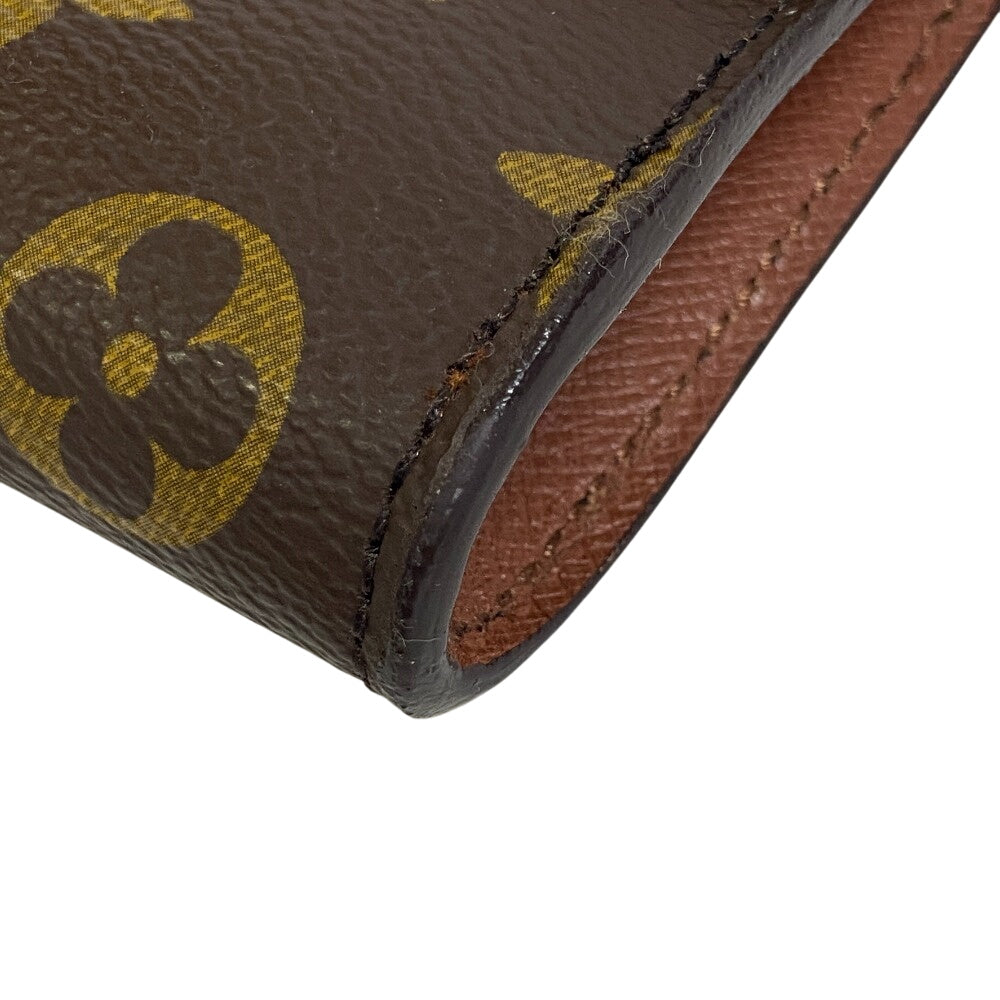LOUIS VUITTON Clutch bag M51801 leather Brown Monogram Porto envelope